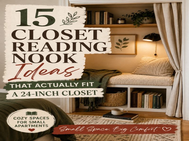 Closet Reading Nook Ideas That Fit a Real 24-Inch Closet